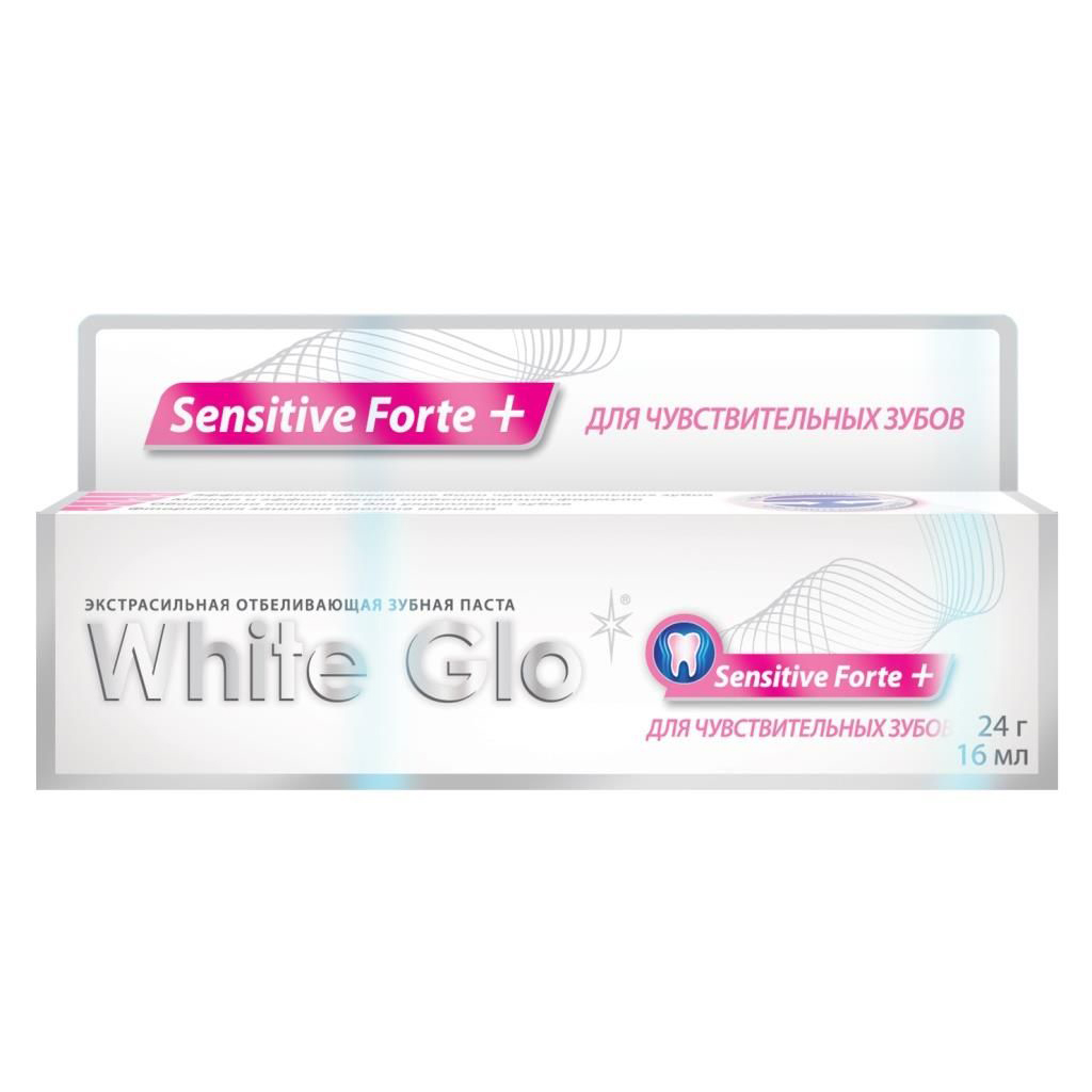 зубная паста white glo отбеливающая для чувствительных зубов